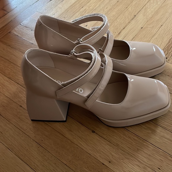 Nodaleto Bulla Babies chunky heel mary-jane in Spanish Nude - Picture 4 of 9